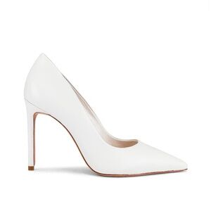 Schutz Classic White Pointed-Toe Stiletto Pumps